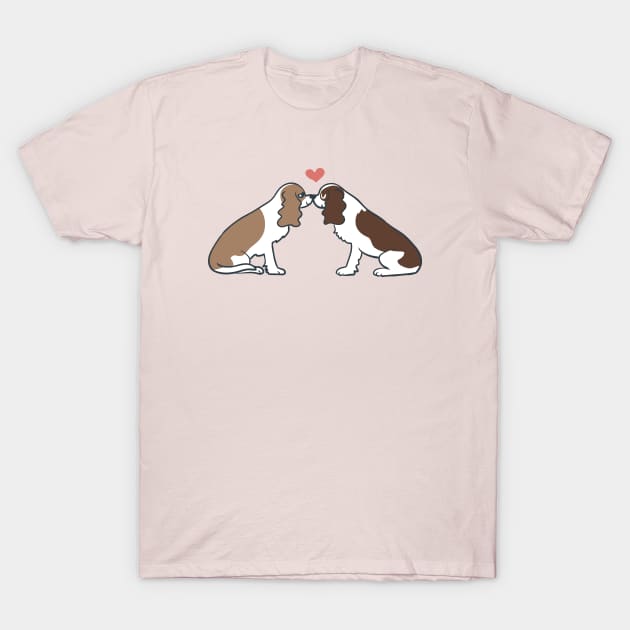 Cavalier King Charles Kisses T-Shirt by huebucket